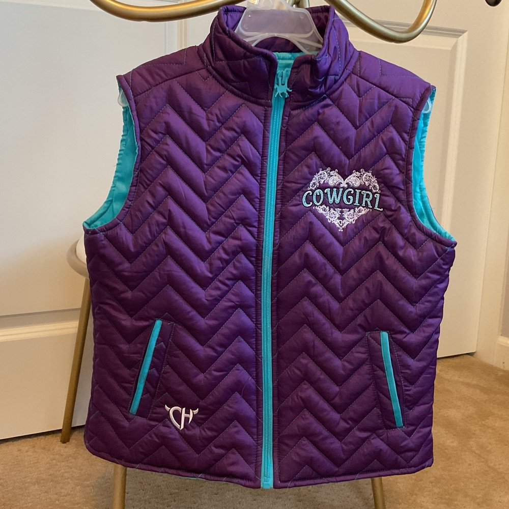 Purple Vest with Teal Accents